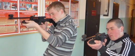 Проведены учебно-тренировочные стрельбы из пневматической винтовки