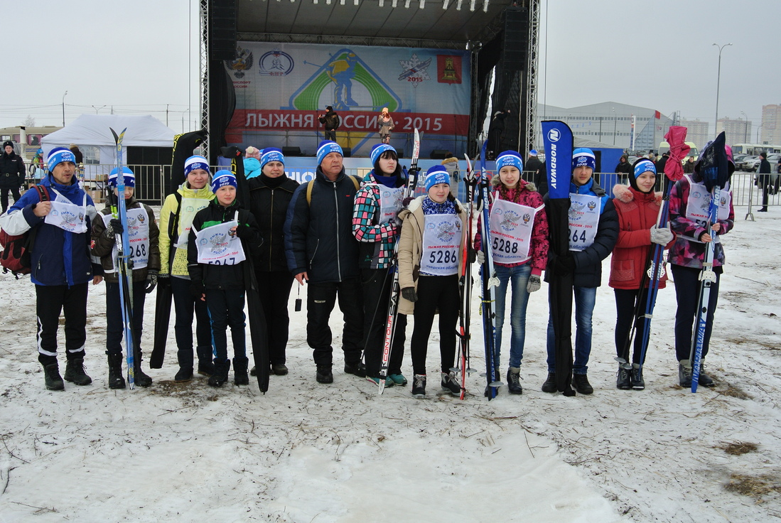 Сотрудники Тверского УСЦ ДОСААФ России приняли участие в акции «Лыжня России-2015»