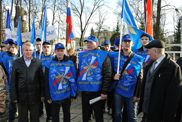 Курсанты Тверского УСЦ ДОСААФ России приняли участие в митинге «Воссоединение Крыма с Россией»