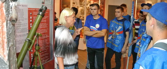 Курсанты ДОСААФ посетили музей Калининского фронта